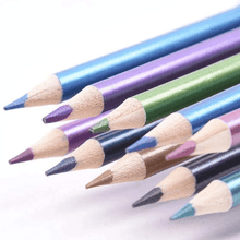 Metalik drvene bojice – set od 12 boja